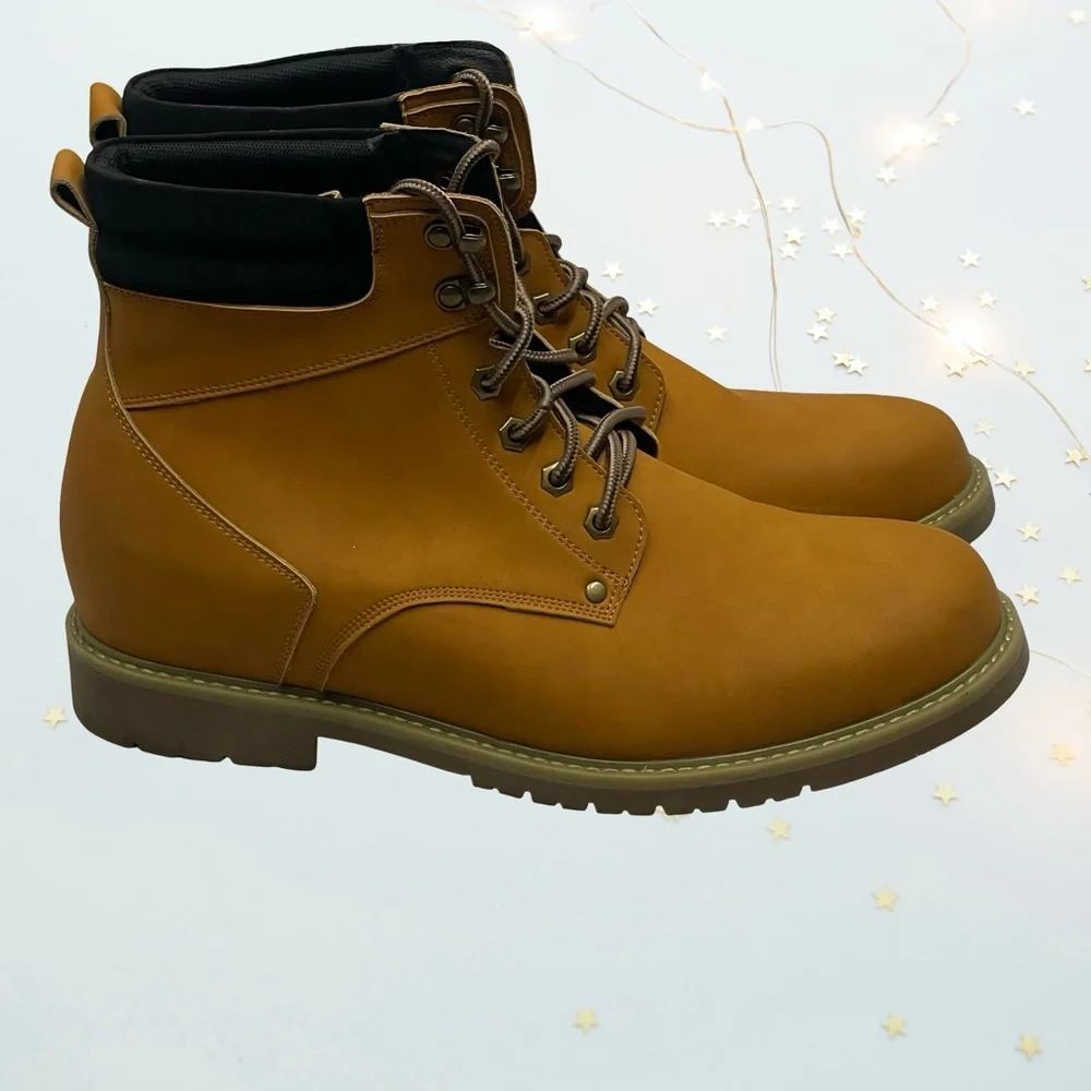 Calto Heights Increase Men's Leather Boots in size 12 NWOT - Picture 2 of 7